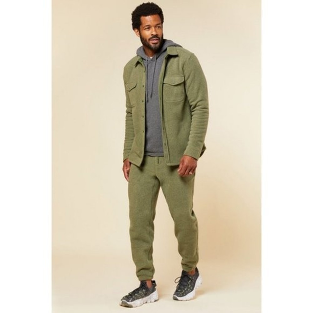 OUTERKNOWN $118 Fogbank Fleece Pant Heather Olive Green Sweatpants Size XL